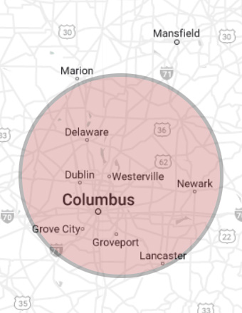 Columbus Ohio Interior Design Map